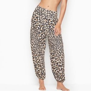 Victoria’s Secret Leopard Print Joggers, Size Large